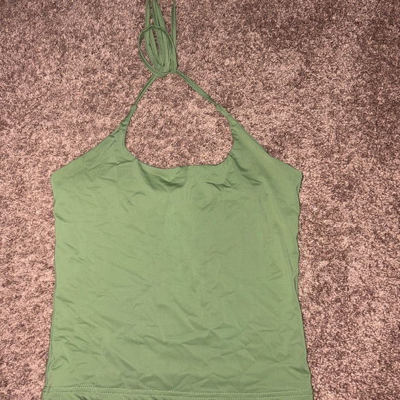 Princess Polly Green Halter Neck Women's Top - Picture 1 of 3